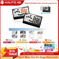 Haute42 Magnetic C-AT Leverless Fightstick Hitbox Controller For PC/PS4/PS5 Stickless Arcade Stick Leverless Controller Hitbox