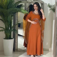 Ramadan Dubai Abayas for Women Fashion Diamonds Evening Dress Muslim Femme Robe Kaftan Morocco Vestidos Eid Islam Jalabiya Abaya