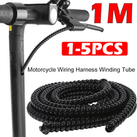 1-5PCS Motorcycle Wiring Harness Winding Tube Universal Motorbike Winding Protection Line Cable Winder Moto Accessories
