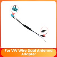 Car Stereo DVD Dual Antenna With Amplifier Adapter For VW Volkswagen Skoda Octavia Golf 5 6 Touran Passat B6 Polo Jetta MK5 MK6