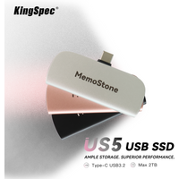 KingSpec 2000MB/s 512GB 1TB 2TB Solid State Pen Drive USB3.2 Gen 2 Type C 20gb/s USB-C Hard Drive for PC Smartphone Tablet