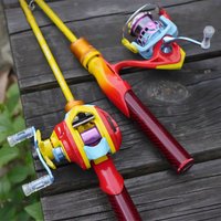 TEBEN Multi Section Telescopic Portable Micro Lure Fishing Rod Travel Set For Stream Mountain Creek Minnow Fishing Anglers