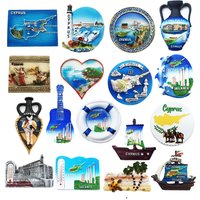 Europe Cyprus 3D Flavour Fridge Magnet Tourist Souvenirs Refrigerator Magnetic Stickers Travel collection Gift