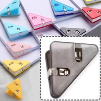 3/5pcs Transparent Triangular Book Clip Test Paper Classification Folder Office Stationery File Storage And Organizing Folder