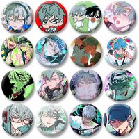Pop Anime Alien Stage Till Badge Cartoon Figure Round Brooch Pins on Clothes Bag Hat Decor Accessories Gifts for Kids Friends