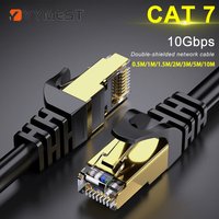 CAT7 Ethernet Cable 10Gbps High Speed Round Lan Cable SFTP RJ45 Network Cable Internet Cord for Router Modem PC PS4 Patch Cable