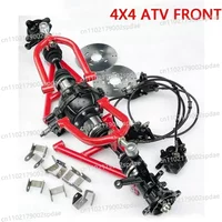 4*4 ATV Quad GO Karting Suspension Swing A Arm Upper / Lower Steering Knuckle Spindle 4 STUD Shock Brake Caliper Wheel Hub Parts