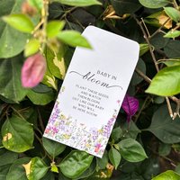 50 Pcs Let Love Grow Seed Packets Wedding Favor for Guests Bulk Envelope Kraft Bag with Window Flower Resealable Seed