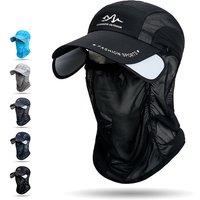 360 ° portable fishing sun hat, outdoor cycling and hiking sun protection, detachable and adjustable fishing equipment