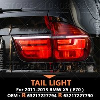 For 2011-2013 E70 BMW X5 with LED Bulb Rear Tail Light Brake Lamp 63217227789 63217227790 63217227793 63217227794