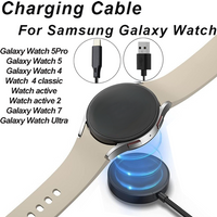 Magnetic USB Watch Charger Cable-Fast Charging for Samsung Galaxy Watch 7/6/5/4/3/2/1,Active&Classic Models,Secure Magnetic Dock