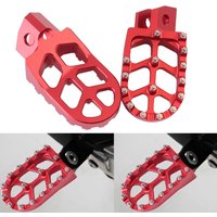 Motorcycle Red/Black/Blue Billet Wide Foot Pegs Footrest For Yamaha XT250 YZ125 YZ80 WR250 TTR90 TTR125