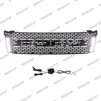 Aftermarket Grille For FORD RANGER 2012 2013 2014 T6 PX1 Upgrades To RAPTOR Style Front Modification Grill With LED White DRL