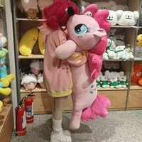 90/110cm Cartoon Plush Lie Down Pony Pillow Stuffed Animal Doll for Kids Birthday Xmas Gift Office Nap Cushion Toy Plushie For
