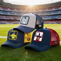 Summer Adjustable Unisex Soccer Legend Trucker Hat Legendary Player Number Graphic Breathable Mesh Snapback Cap for Sports Fans