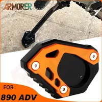 2023 Motorcycle Accessories For 890 Adventure R 890ADV 890 adventure 890 ADV R 2020 2021 2022 Side Stand Kickstand Plate Pad