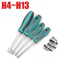 Hex Key Socket Wrench External Hex Socket Screwdriver Professional Tool Manual Socket Wrench 4 5 5.5 6 7 8 10 11 12 13mm