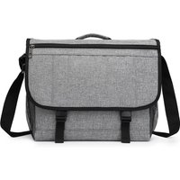 KONO Waterproof Messenger Bag, 15.6 Inch Laptop Shoulder Bag with Anti-theft Buckle, Adjustable Strap Lightweight Multi-pocket Crossbody Bag with Luggage Strap for Business Travel School Office