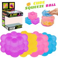4pcs 3D Candy-Shaped Music Stress Relief Squeeze Toy for Adults And Kids Sensory Decompression Simulation Cube for Stress Relief