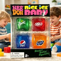 New Set Squishy Needoh Nice Cube Schylling Sensory Stress Reliever Fidget Tool Toy Anxiety Focus Sensory Cube Adults Kid Gift &)