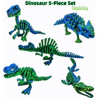 5-Piece Set, 5 Different Dinosaur Set, Suitable for Birthday or Holiday Gifts, Daily or Holiday Decorations,