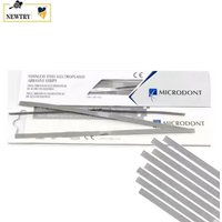 MICRODONT Dental Polishing Strips 3 Types Stainless Steel Abrasive Sanding Saw Stick Orthodontic Polyester Fiber Finishing Tools