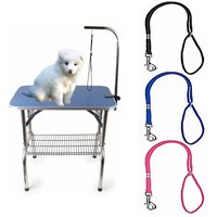 Adjustable Durable Dog Leash Nylon Pet Noose Loop Lock Clip Harness Dogs Grooming Table Arm Bath Restraint Rope Drops