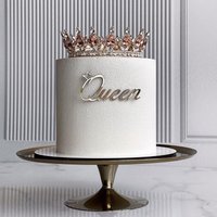 1/3/5 Pcs Queen Princess Happy Birthday Acrylic Cake Topper Insert Queen Acrylic Cake Decoration Side Wedding Party Ornaments