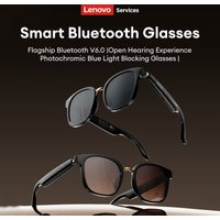 New Lenovo GS106 Wireless Smart Glasses Bluetooth 6.0 Photochromic Lenses Sunglasses Music & Calls Headphones For Outdoor Sports