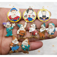 10pcs Enamel Charms Pendants for Jewelry Making Necklaces Earrings Braceltes DIY Crafts Gif