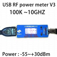Portable USB RF POWER METER V3 100k~10Ghz -55~+30dBm OLED Display W upper computer software FOR Calibration/Testing/Maintenance