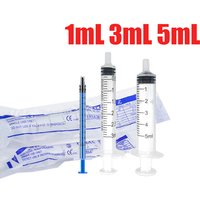 10-100Pcs 1ML 3ML 5ML Small Syringe Without Needles Analyze Disposable Nutrient Plastic Syring Injectors Ink Pets Feeding Tool