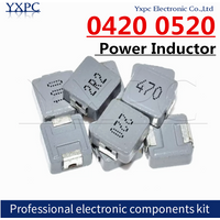 10pcs 0420 0520 Molding Choke Power Inductor 1R0 1R5 2R2 3R3 4R7 6R8 100 1UH 1.5UH 2.2UH 3.3UH 4.7UH 6.8UH 10UH inductance