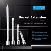 1/4" 3/8" Drive Socket Extension Bar Set 50/100/150/250mm Ratchet Wrench Extender Chrome Vanadium Steel Hand Repair Tool