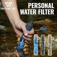 WRELS Outdoor Hiking Mini Camping Purification Water Filter High Quality Portable Reusable Emergency Life Survival Filter