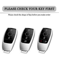 Suitable for Mercedes-Benz E300 E260 E350L fashionable luxury 2023 2022 2021 2020 2019 car key cover alloy leather key bag