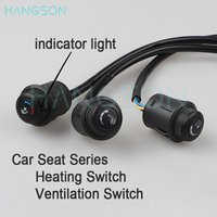 Car Seat Heating Switch Ventilation Switch Three-speed Four-speed 23MM Auto Car Universal Heating and Ventilation Rotary Switch