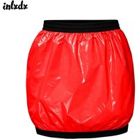 Womens Hem Plastic Skirt Bikini Swimwear Waterproof Miniskirt Cover-up Yoga Tennis Athletic Skort Rave Night Clubwear Costume