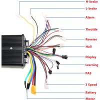 AliExpress EVFITTING GREENTIME 48V-72V 3000W 80A BLDC Electric scooter controller E-bike brushless driver and smart LCD GT-X5 one set