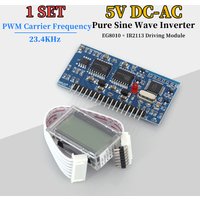 5V DC-AC Pure Sine Wave Inverter SPWM Driver Board EGS002 12Mhz Crystal Oscillator EG8010 + IR2113 Driving Module LCD