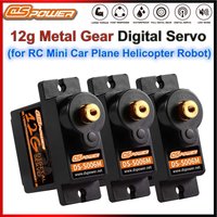 1/3/6/9 Stück DSpower 9g 12g Metallgetriebe Micro Digital Servo für 1/24 SCX24 RC Auto 450 Flugzeug Hubschrauber SG90 MG90S WLtoys Roboter