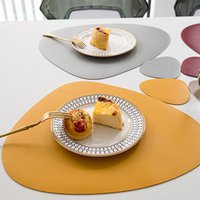 1/4/6Set Halloween Placemat with Coaster Tableware Pad Heat Insulation Non-Slip Leather Western Tablemat Coaster for Kitchen Cup