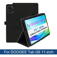 Funda Case For DOOGEE G6 2025 11"inch Tablet PC PU Leather Two-fold stand Adsorption Case Cover with Hand Strap