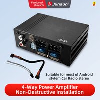 Junsun 4×80W DSP Samochodowy Wzmacniacz Mocy Audio Procesor Dźwięku Treble Bass Specjalny do Radia Android Poprawa Jakości Dźwięku Plug-and-Play Subwoofer
