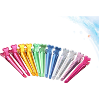 50Pcs Colorful Premium Aluminum Hair Clips Vibrant Salon Quality Perm Duckbill Barrettes Anti Slip Design Women Hair Styling