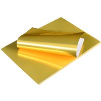 ESHANG A4 10 Sheets Waterproof Printable Bright Gold Matte silver Label Stickers Vinyl Sticker For Inkjet & Laser Printer