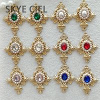 SKYE CIEL 10PCS Alloy Jewelry Accessories Fashion Personality Diamond Pendant Diy Hair Accessories Earrings Material