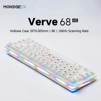 AKKO X MonsGeek Verve 68 HE Keyboard 65% Layout RGB Magnetic Switch RT0.005mm 8K Polling Rate Custom Gaming Mechanical Keyboard