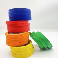 6PCS 3mm 6mm 12mm Color Masking Tape Art Essay Color Separation Hand Tears No Residue Tape Decoration Spray Paint Decorat 20M
