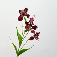 Long Branch Artificial Iris Flower Branch Real Touch Realistic Luxury Fake Iris Stem Handmade Wither Resistant